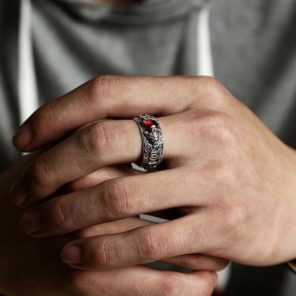 wealth ring, feng shui pixiu mantra ring, feng shui mantra ring, fengshui pixiu mantra ring, feng shui ring for wealth, feng shui pixiu mani mantra protection wealth ring, silver ring, silver rings for women, claddagh rings, ladies silver rings, gold ring,