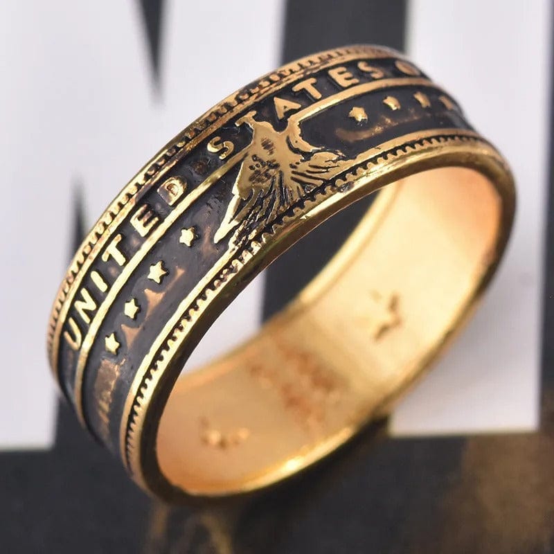 Vintage Ring, 1778 Ring, United State Ring, Morgan Dollar Ring, vintage engagement rings, antique engagement rings, vintage wedding rings, vintage style engagement rings, antique rings, vintage diamond rings,