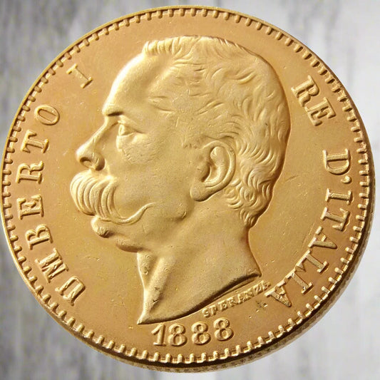 1888 Italy 50 Lire  Coin – Repvbblica Italiana Coin