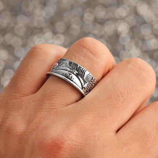 Half ring, Dollar ring, 1945 Ring, Morgan Coin Ring, Handmade ring, handmade jewellery handmade earrings 1 2 carat diamond ear rings, half ring, dollar ring, handmade ring, half eternity ring half eternity band,