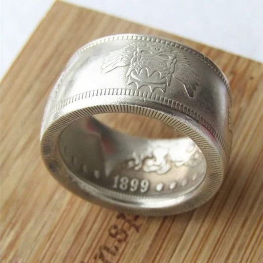 Hobo Ring, Morgan Dollar Ring, Handmade Ring, handmade jewellery, handmade earrings, handmade ring, handmade engagement rings, handmade silver rings, handmade wedding rings, homemade earrings, handcrafted earrings, handmade wedding bands, handmade beaded earrings,