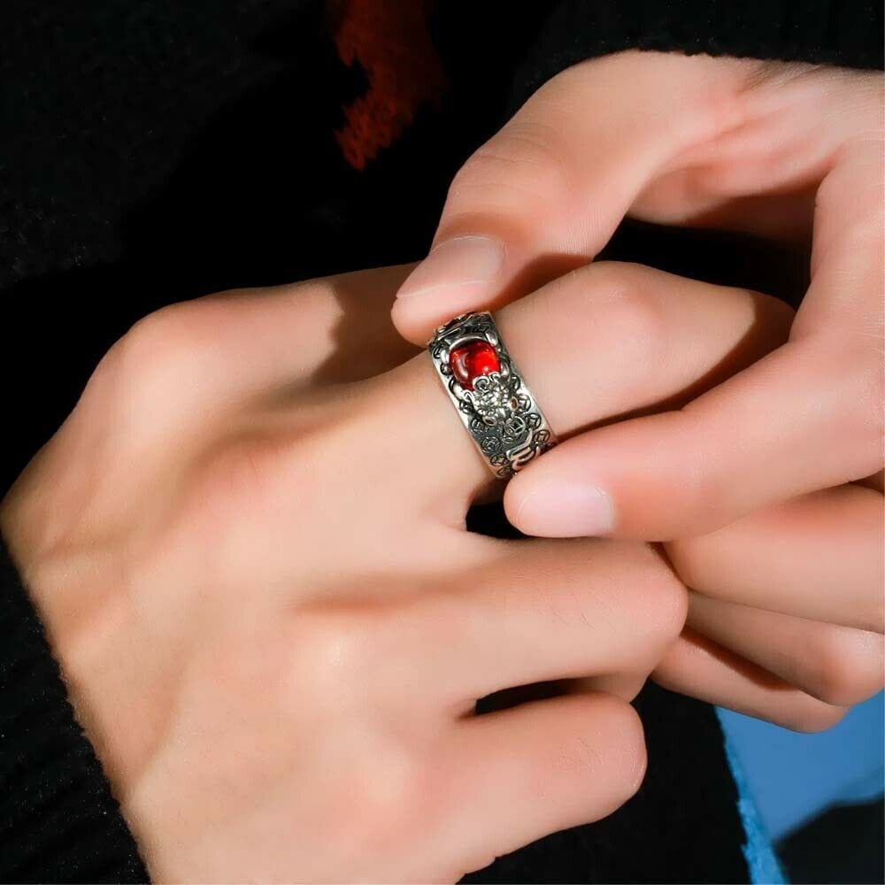 wealth ring, feng shui pixiu mantra ring, feng shui mantra ring, fengshui pixiu mantra ring, feng shui ring for wealth, feng shui pixiu mani mantra protection wealth ring, silver ring, silver rings for women, claddagh rings, ladies silver rings, gold ring,